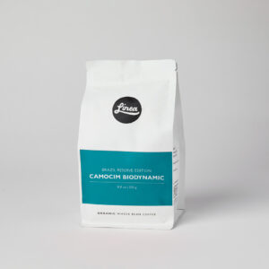 Brazil Camocim Biodynamic 250 gram package of Linea Caffe's Organic Whole Bean Coffee