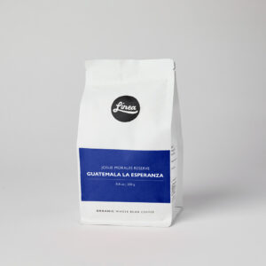 Guatemala La Esperanza. 250 gram package of Linea Caffe's Organic Whole Bean Coffee