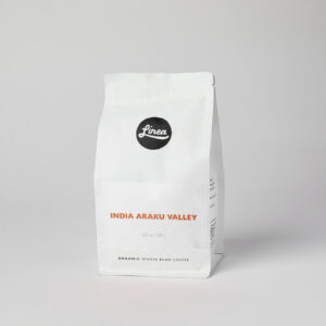 India Araku Valley 250 gram package of Linea Caffe's Organic Whole Bean Coffee
